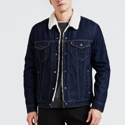 Veste TRUCKER sherpa LEVI'S Denim Brut