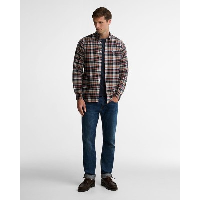 Chemise épaisse carreaux BARBOUR Bleu / Rouge
