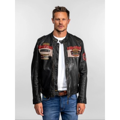Blouson cuir Vintage NEDOC DAYTONA-73 Noir