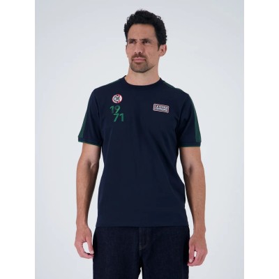 Teeshirt Le Mans Steve McQueen Bleu marine / Vert