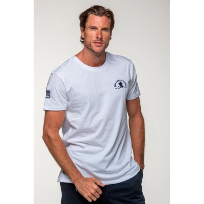 Teeshirt Cobra dos CARROLL SHELBY Blanc