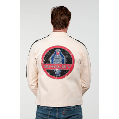 Blouson canvas O-Shell CARROLL SHELBY Ecru