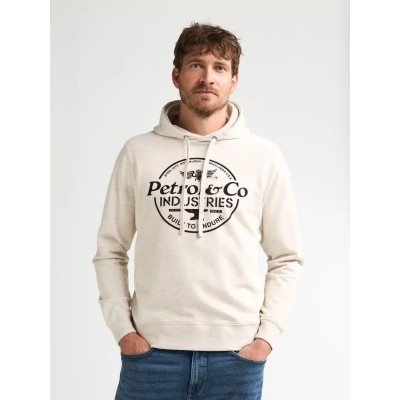 Sweat gros logo Pétrol Industries Ecru
