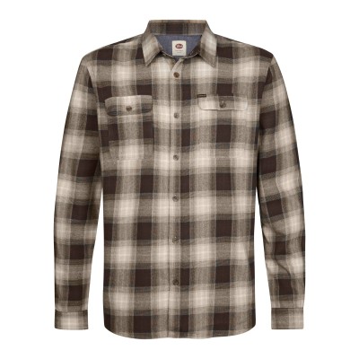 Chemise carreaux PETROL INDUSTRIES Marron / Beige