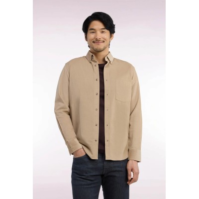 Chemise velours Eden Park Beige