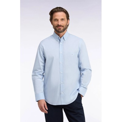 Chemise unie EDEN PARK Bleu Ciel