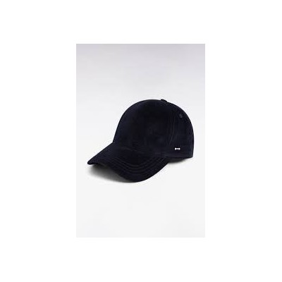 Casquette Eden Park velours bleu marine