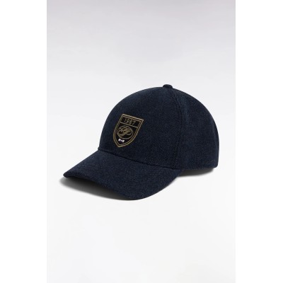 Casquette chevron Eden Park laine Bleu